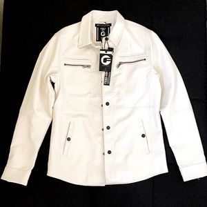 White leather jacket